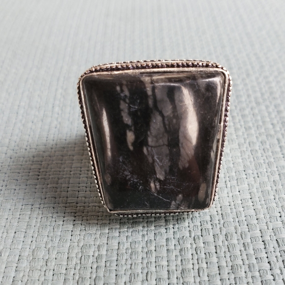 New Picasso Jasper 925 Silver Ring. - Picture 11 of 12